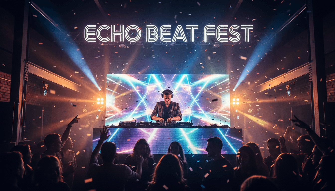 DJ profesional mezclando música en una fiesta llena de energía
