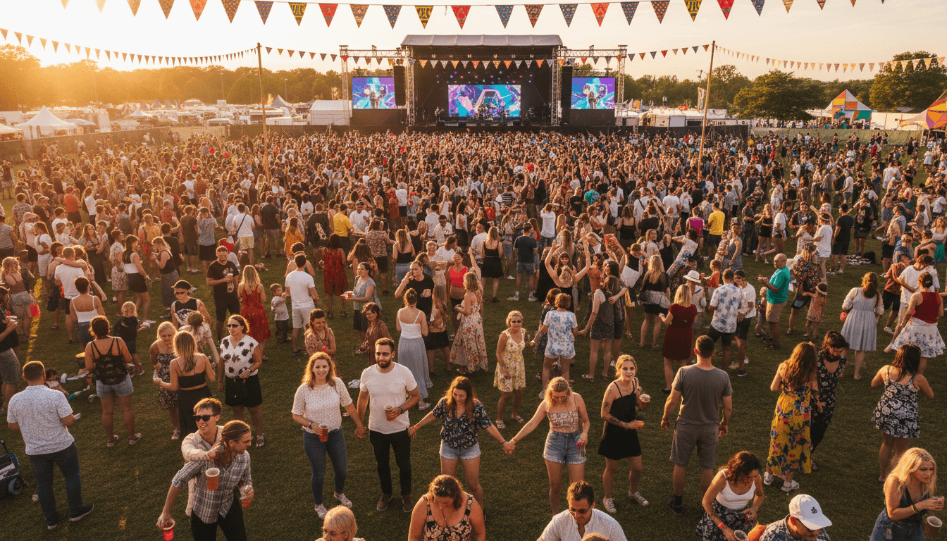 Público bailando y disfrutando en un evento festivo