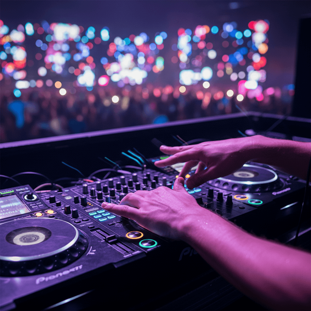 DJ profesional en evento en Madrid
